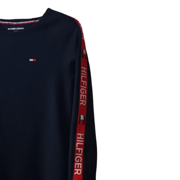 Women Tommy Hilfiger Navy Sweatshirt- Size M - Picture 3 of 4